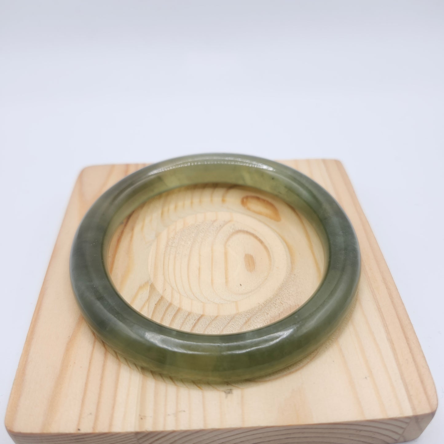 Jade Natural Crystal Hard Bangles 60mm