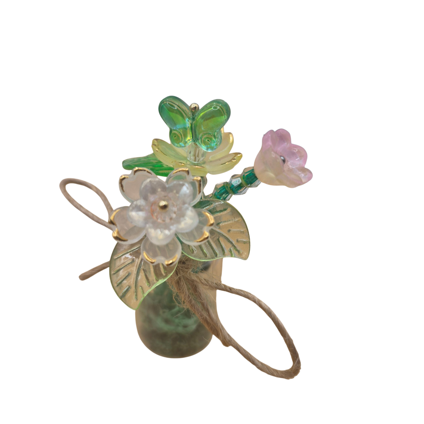 Mini Beaded Flower Bouquet Magnet