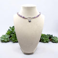 Amethyst Heart Choker Necklace