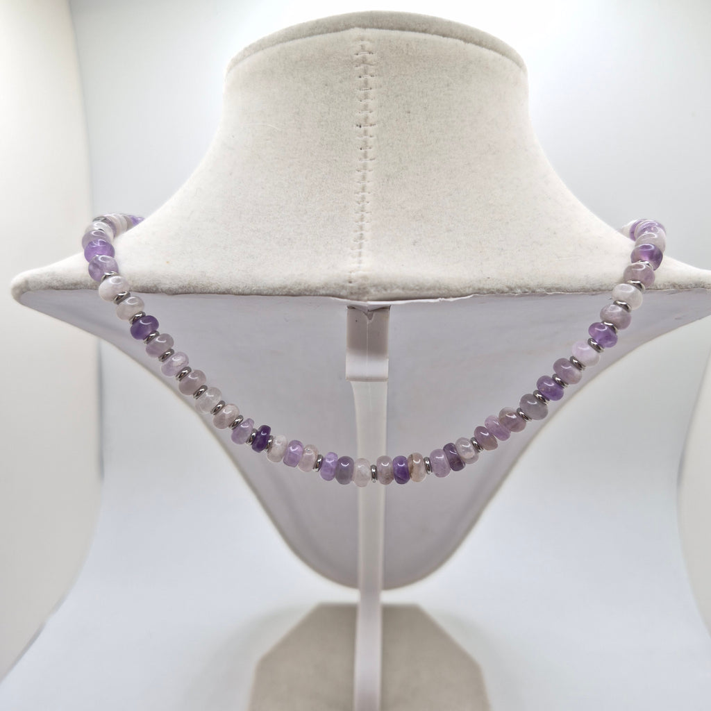 Amethyst Heart Choker Necklace