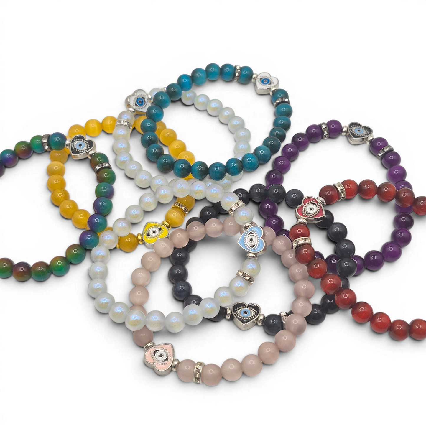 Cat Eye Evil Eye Protection Bracelet