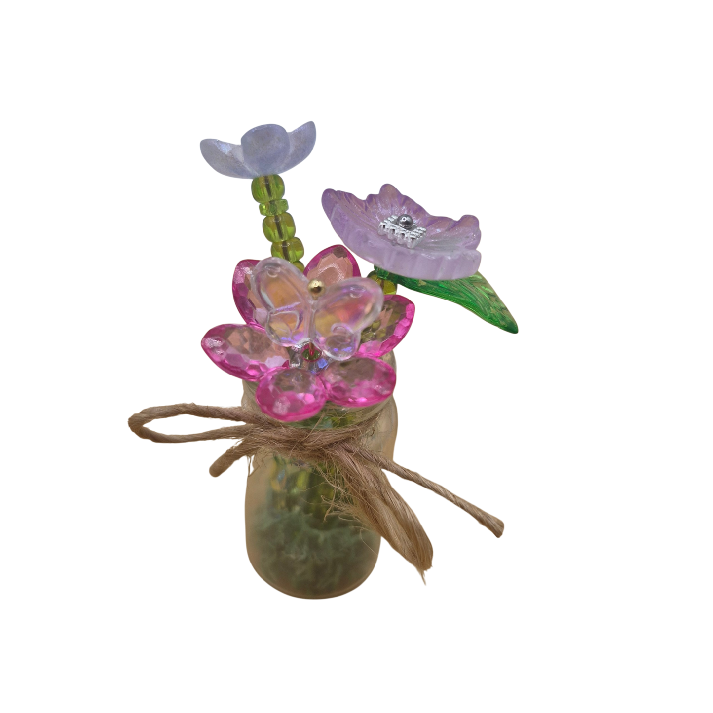 Mini Beaded Flower Bouquet Magnet