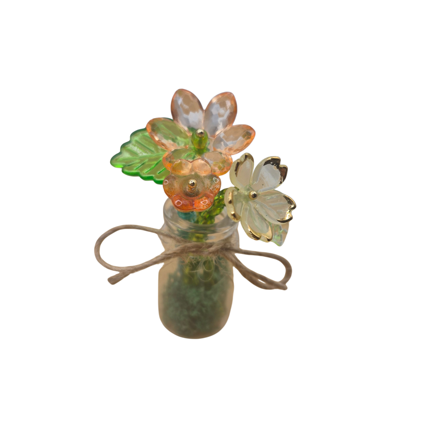 Mini Beaded Flower Bouquet Magnet